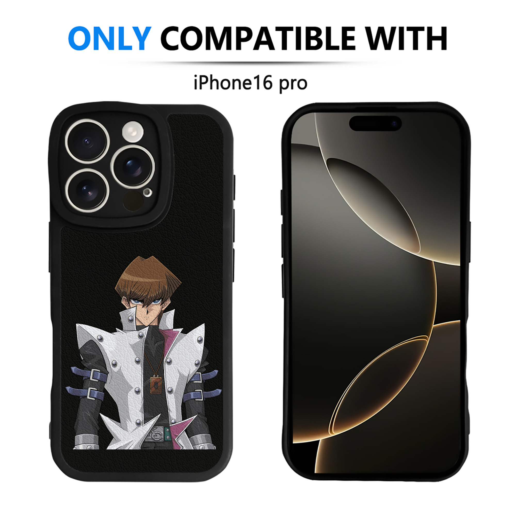 遊☆戯☆王 Yu-Gi-Oh! 【iPhone 16シリーズ対応】シリコンスマホケース（レザー調） 材質：シリコン